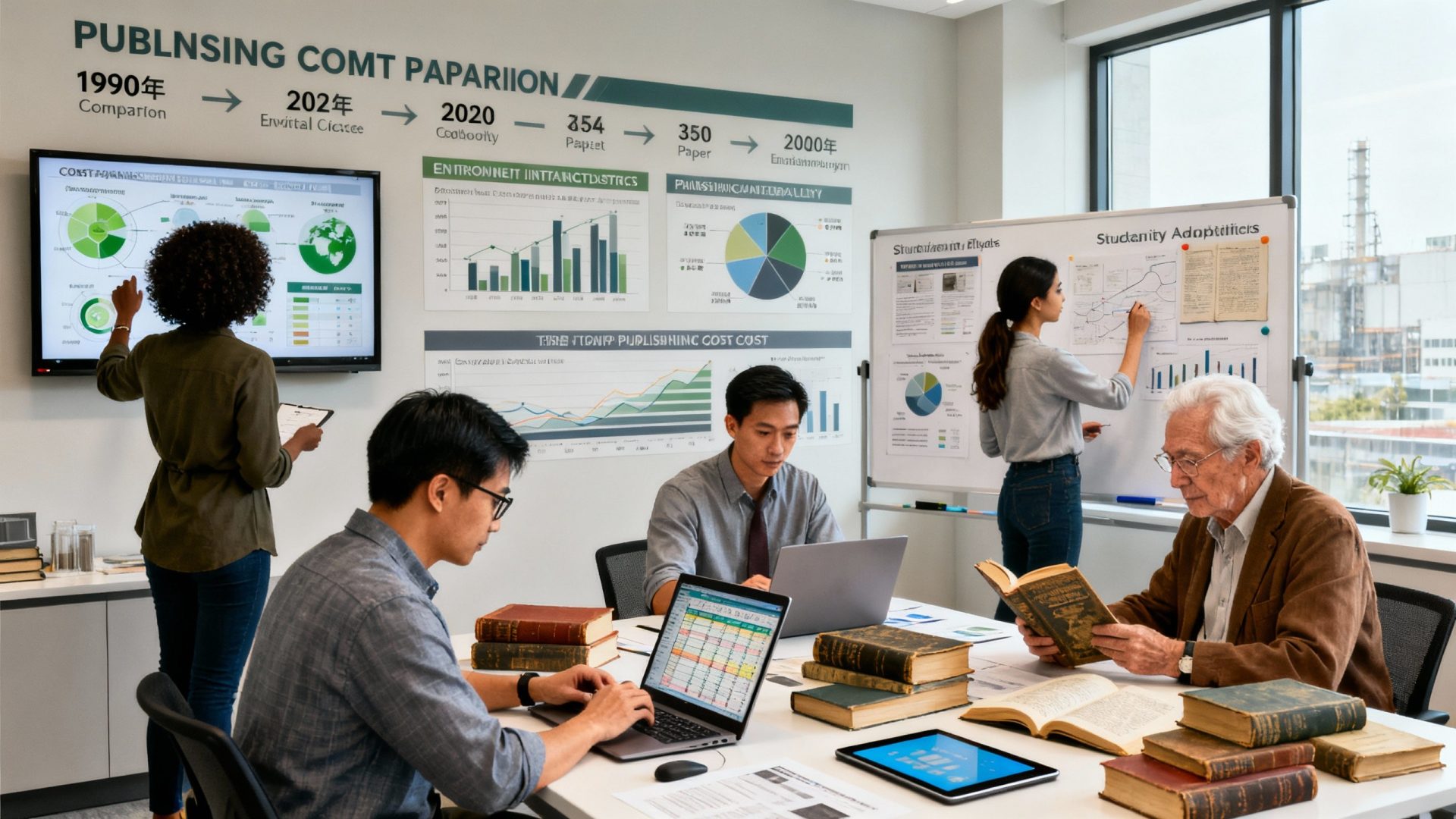 The economics of digital textbooks: Environmental impact and cost comparison with traditional publishing over decades