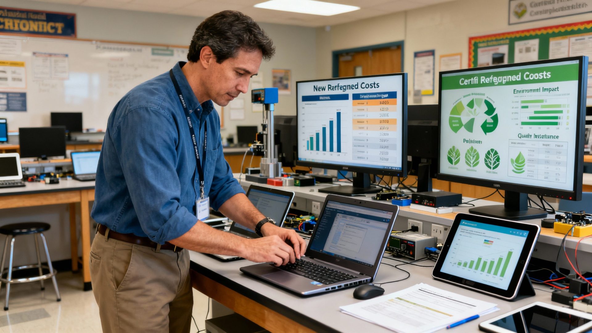 Refurbished tech for online learning: How used equipment reduces both environmental waste and educational technology costs
